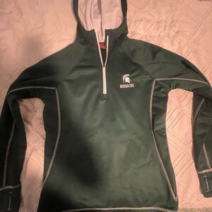 Michigan state 1/4 zip hoodie